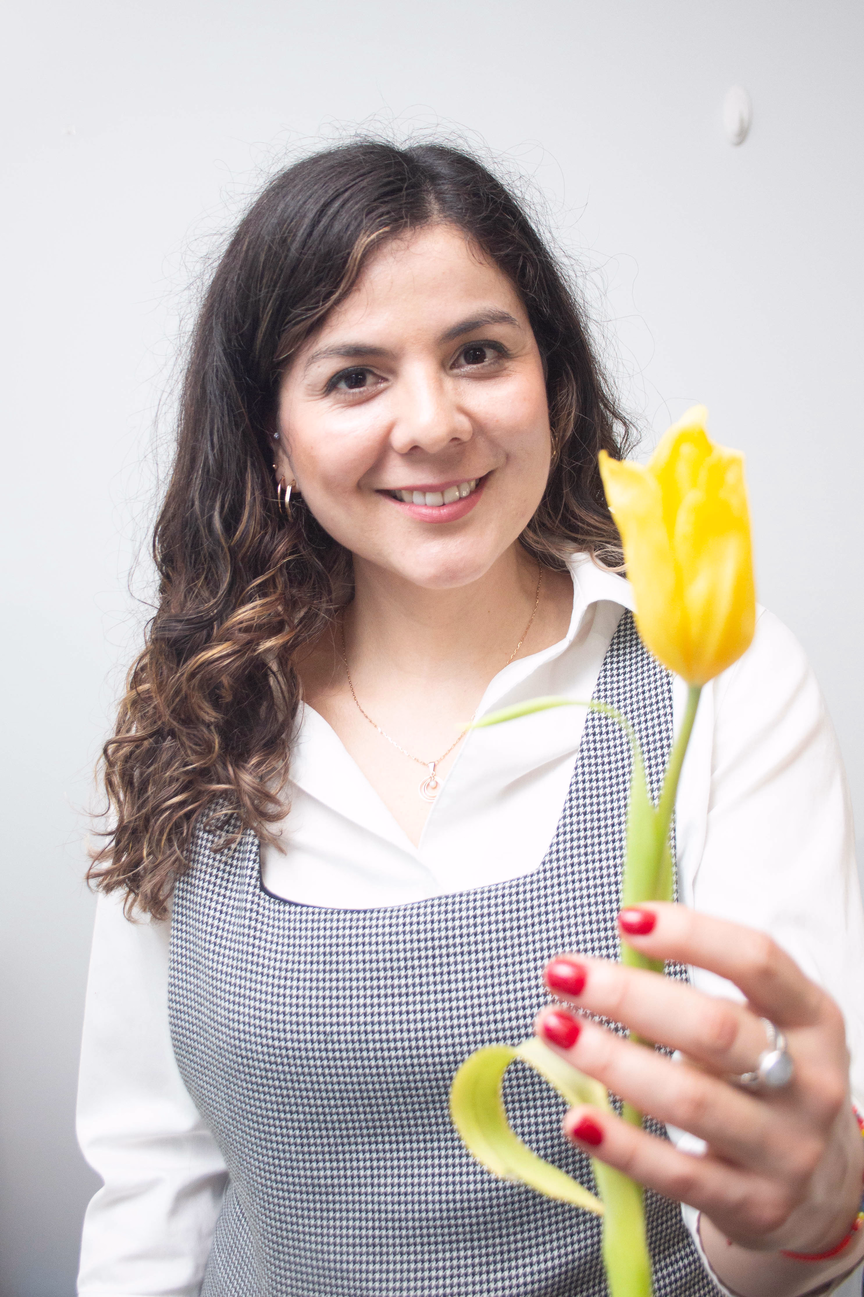 Gaby leading a yoga session